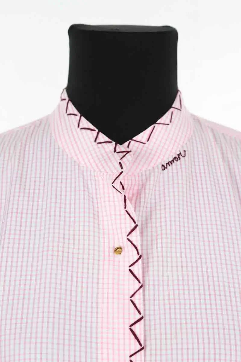 Chemise Victoria Leivissa Rose en Coton