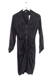 Robe The Kooples Noir en Viscose, taille XS - Seconde Main