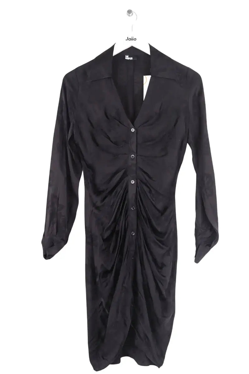 Robe The Kooples Noir en Viscose, taille XS - Seconde Main