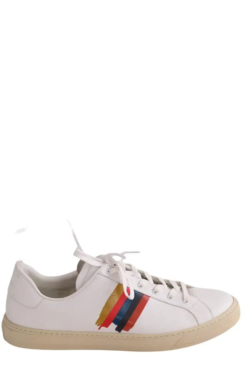 Baskets basses Paul Smith Blanc en Cuir, taille 45 - Seconde Main