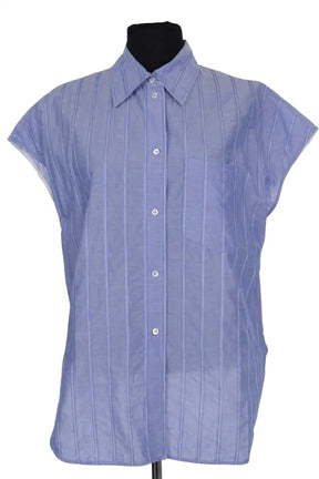 Chemise Sandro Bleu en Coton, taille XS - Seconde Main