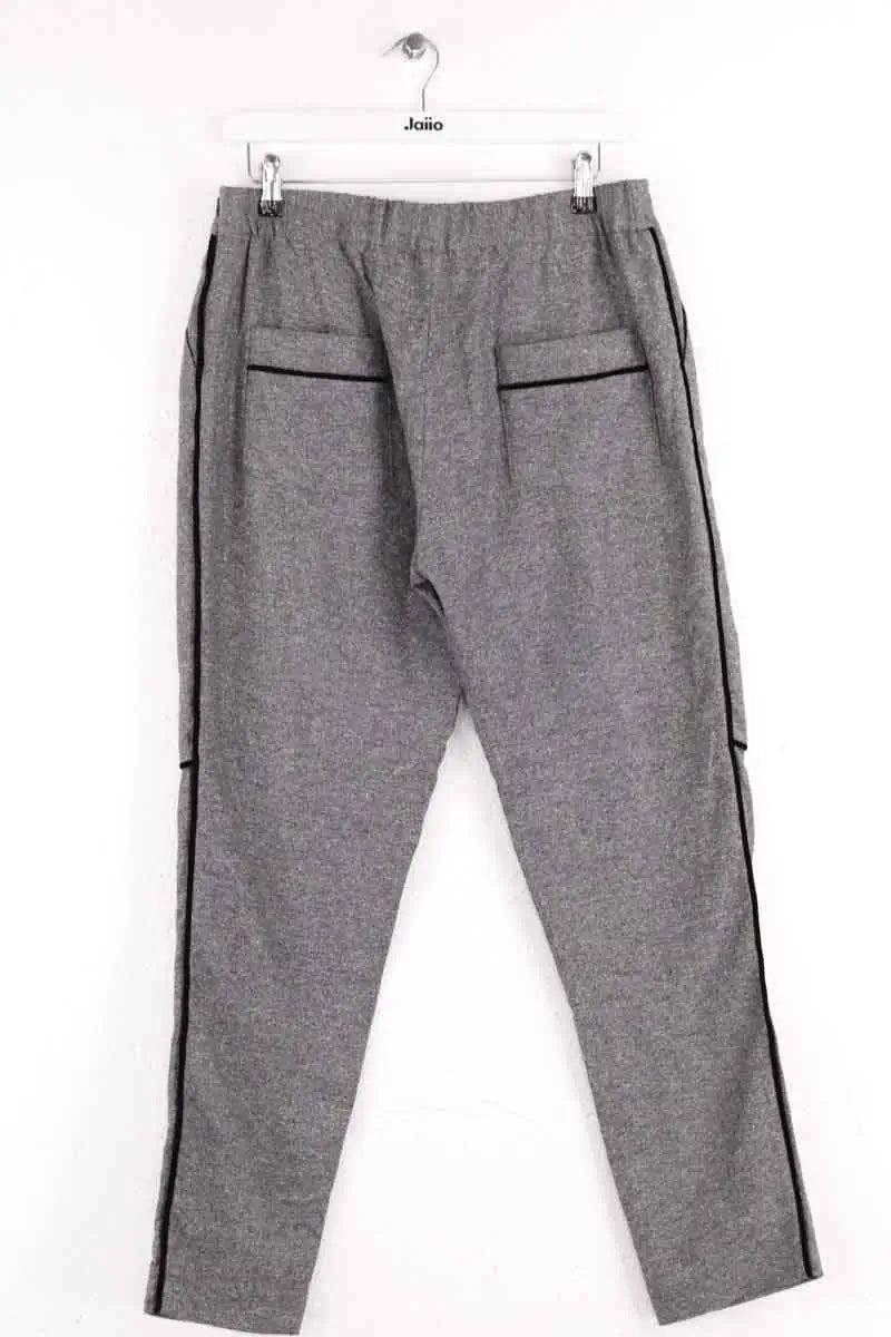 Pantalon droit Max & Moi Gris en Laine