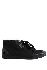 Baskets Prada Noir en Tissu, taille 38 - Seconde Main