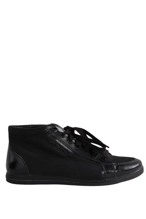 Baskets Prada Noir en Tissu, taille 38 - Seconde Main