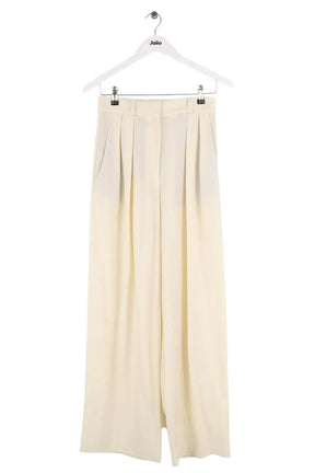 Pantalon large Vanessa Bruno Ecru en Synthétique, taille XS - Seconde Main