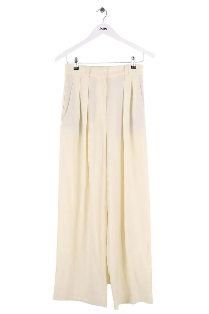Pantalon large Vanessa Bruno Ecru en Synthétique, taille XS - Seconde Main