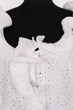 Robe Manoush Blanc en Coton