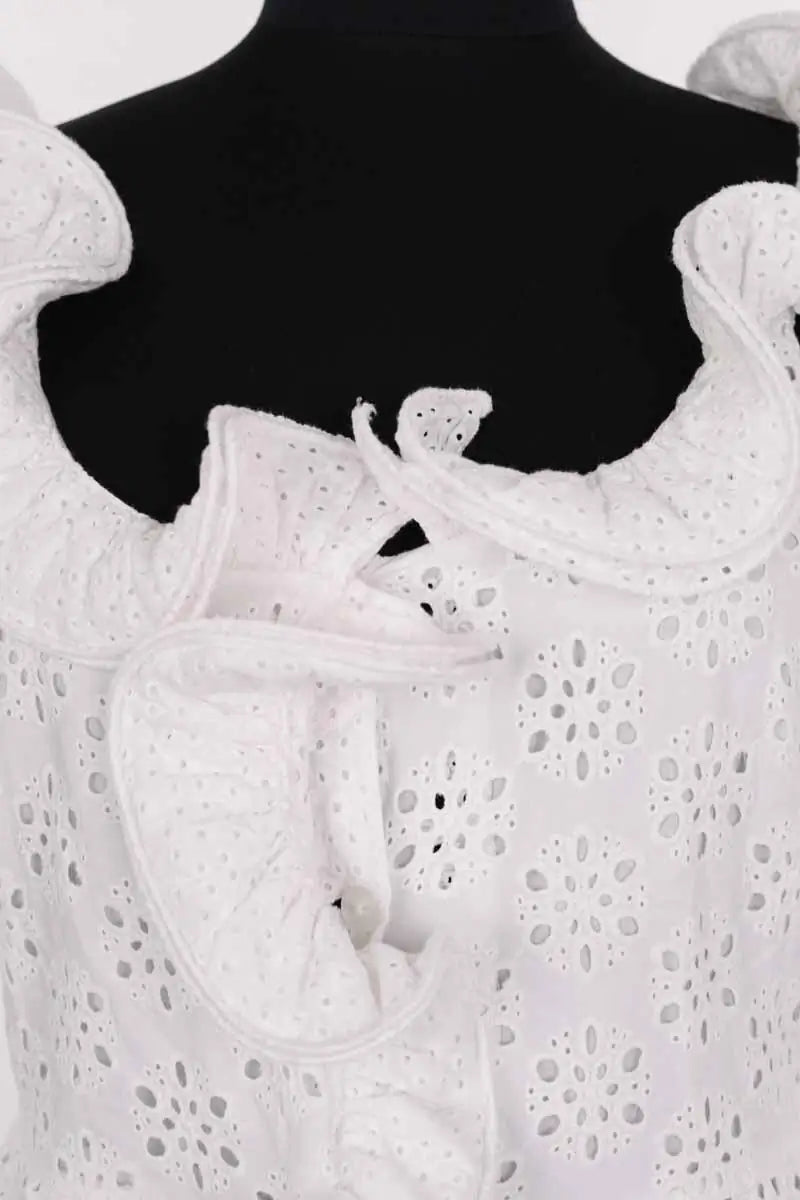 Robe Manoush Blanc en Coton