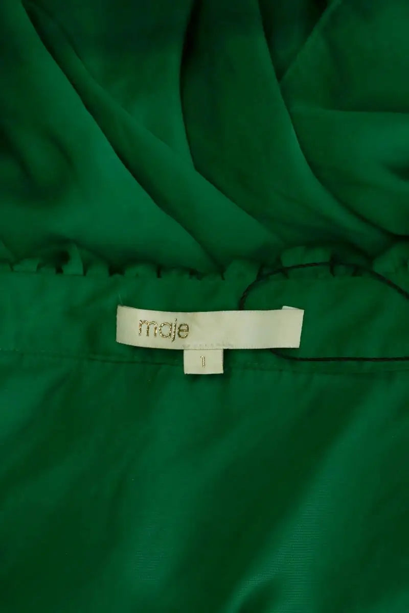 Blouse Maje Vert en Synthétique