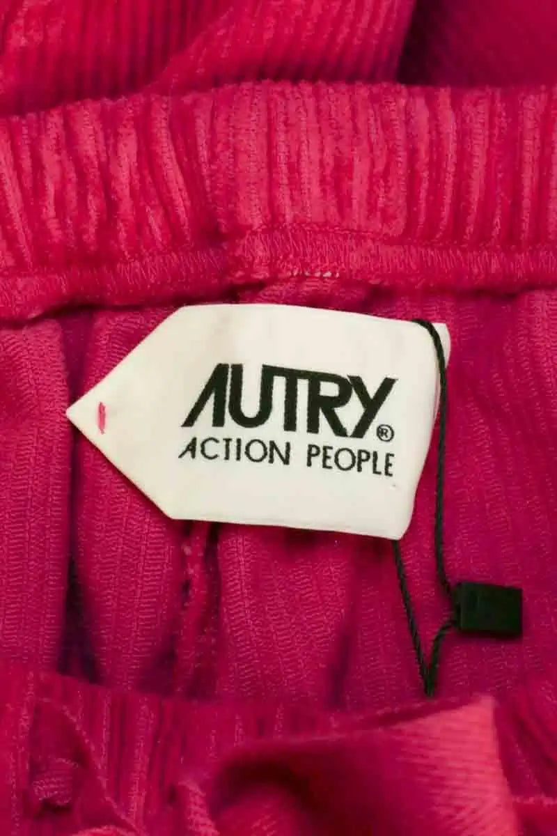 Pantalon droit Autry Rose en Coton