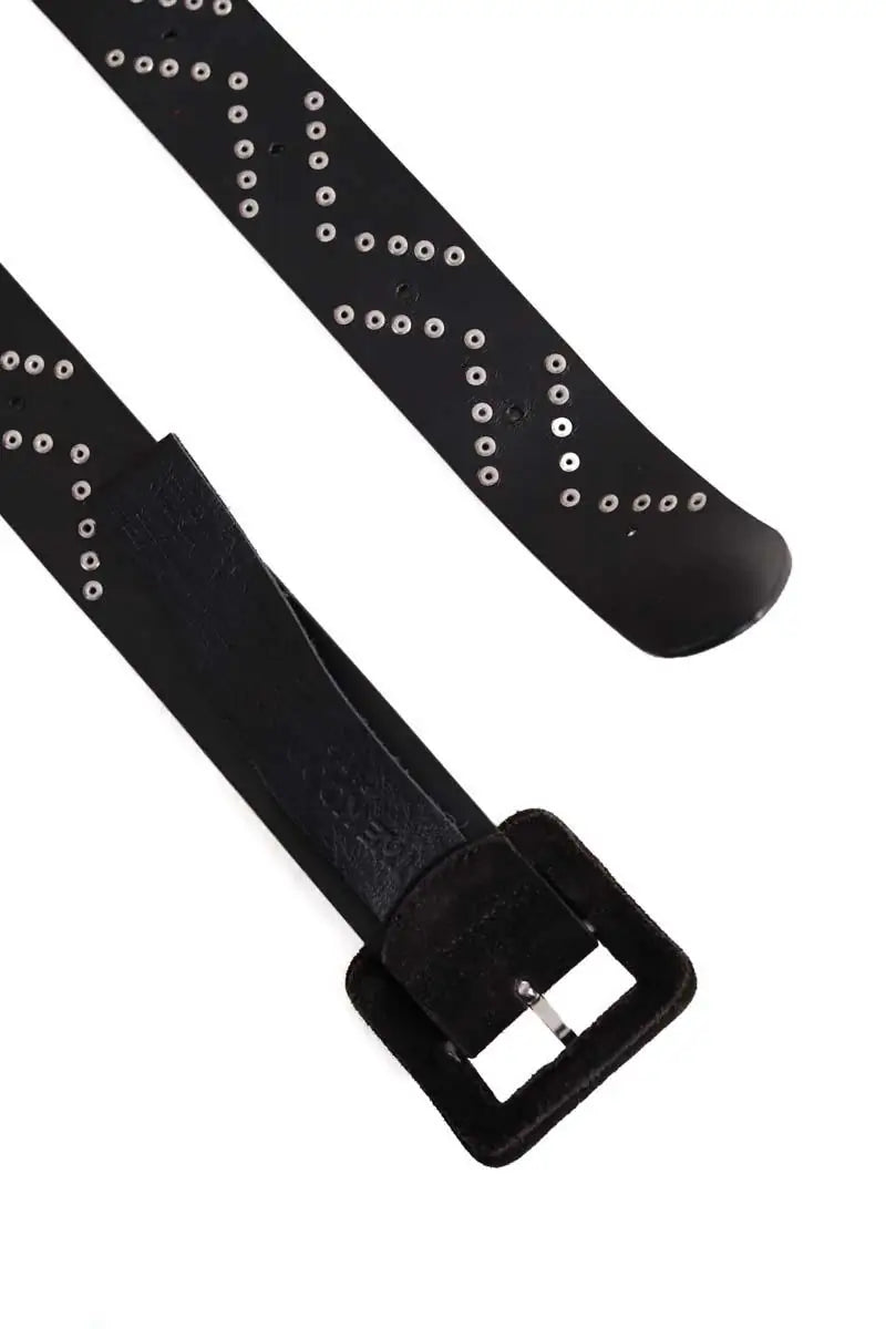 Ceinture en cuir The Kooples Noir en Cuir