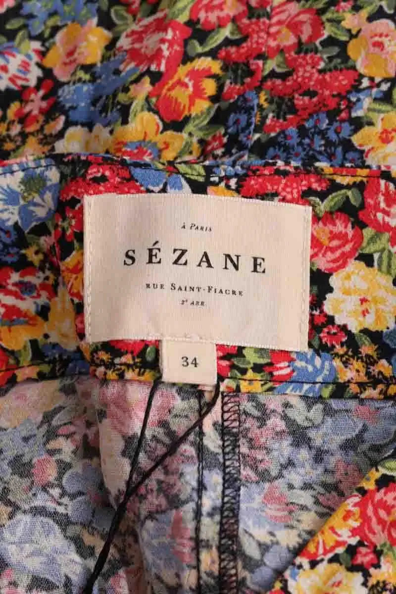 Mini short Sézane Multicolore en Viscose