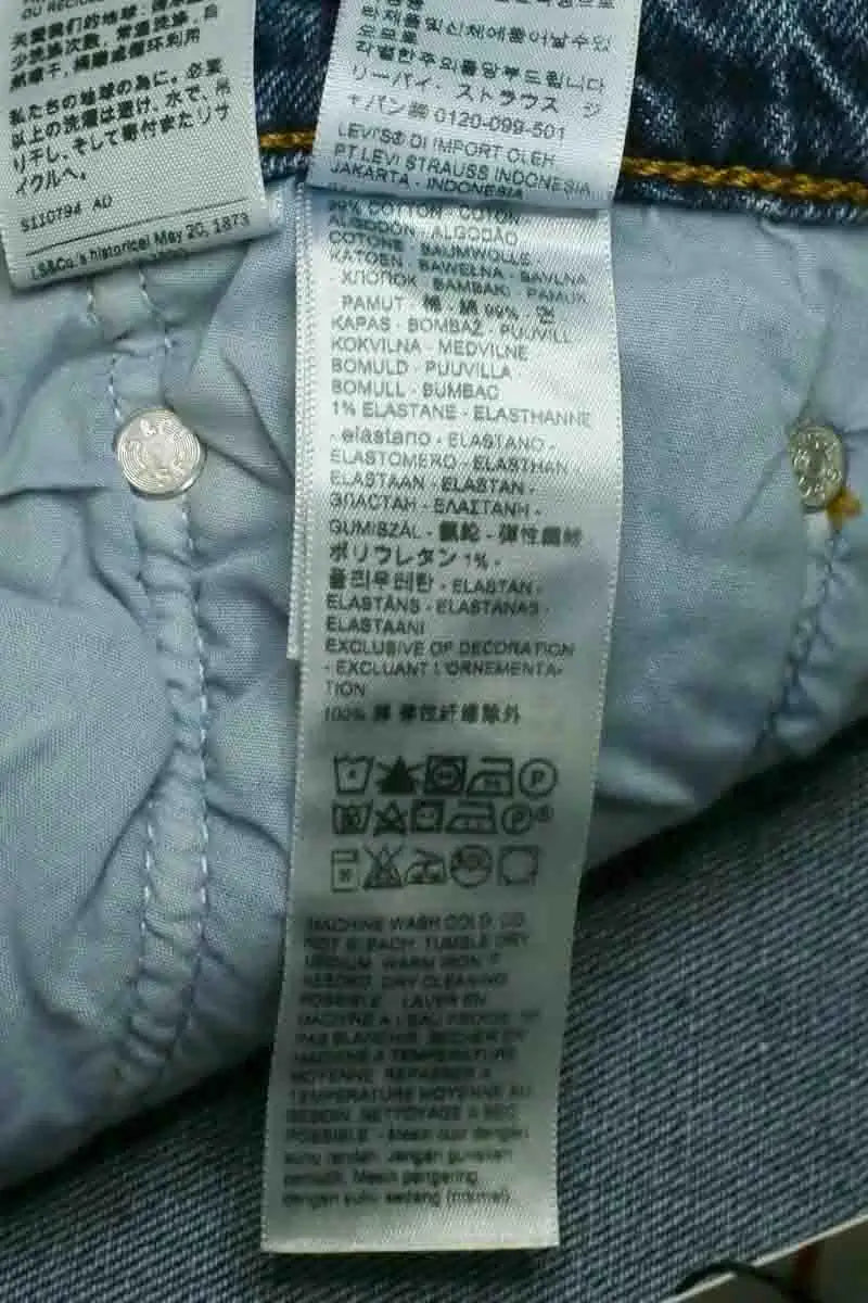 Jean droit Levi's Blanc en Coton