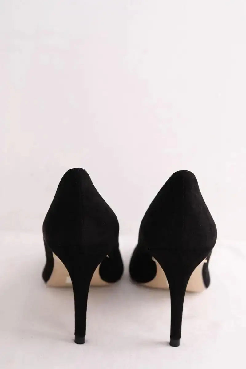 Talons LK Bennett Floret Noir en Daim