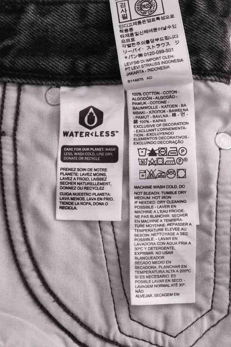 Mini jupe Levi's Gris en Coton