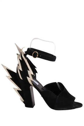 Talons Prada Noir en Daim, taille 41 - Seconde Main