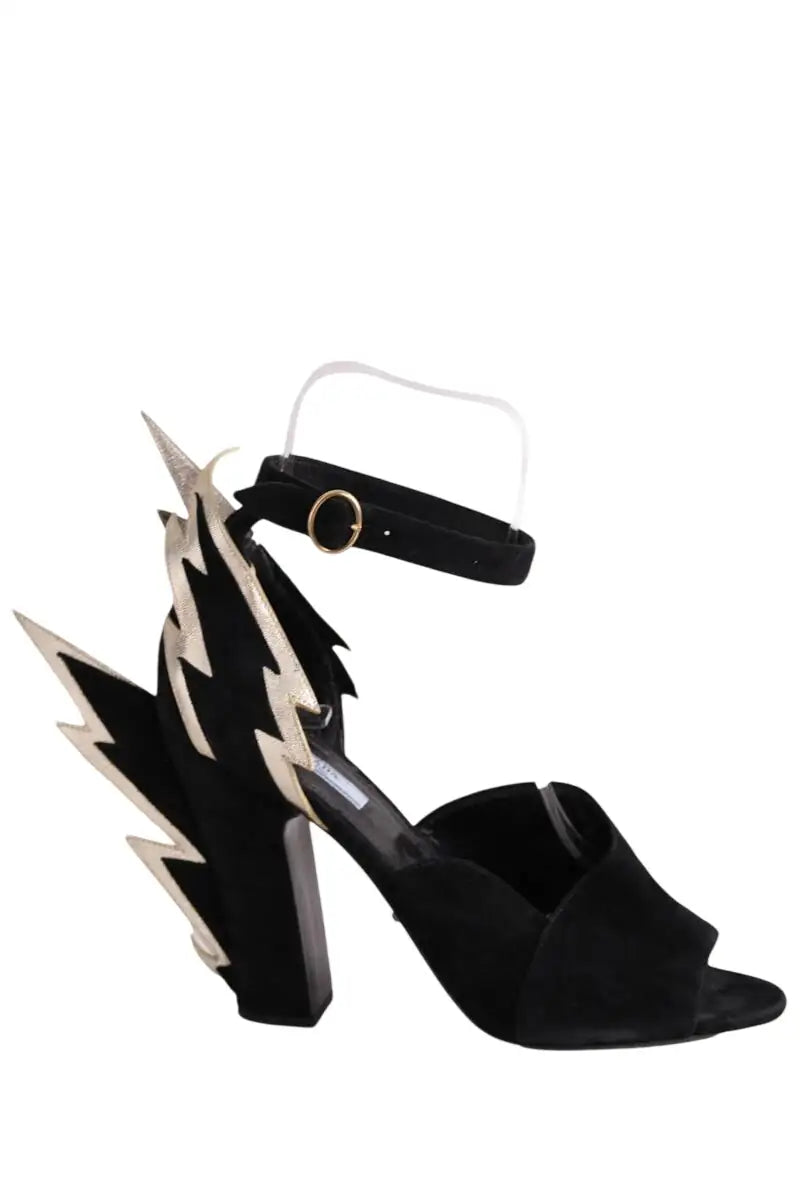 Talons Prada Noir en Daim, taille 41 - Seconde Main