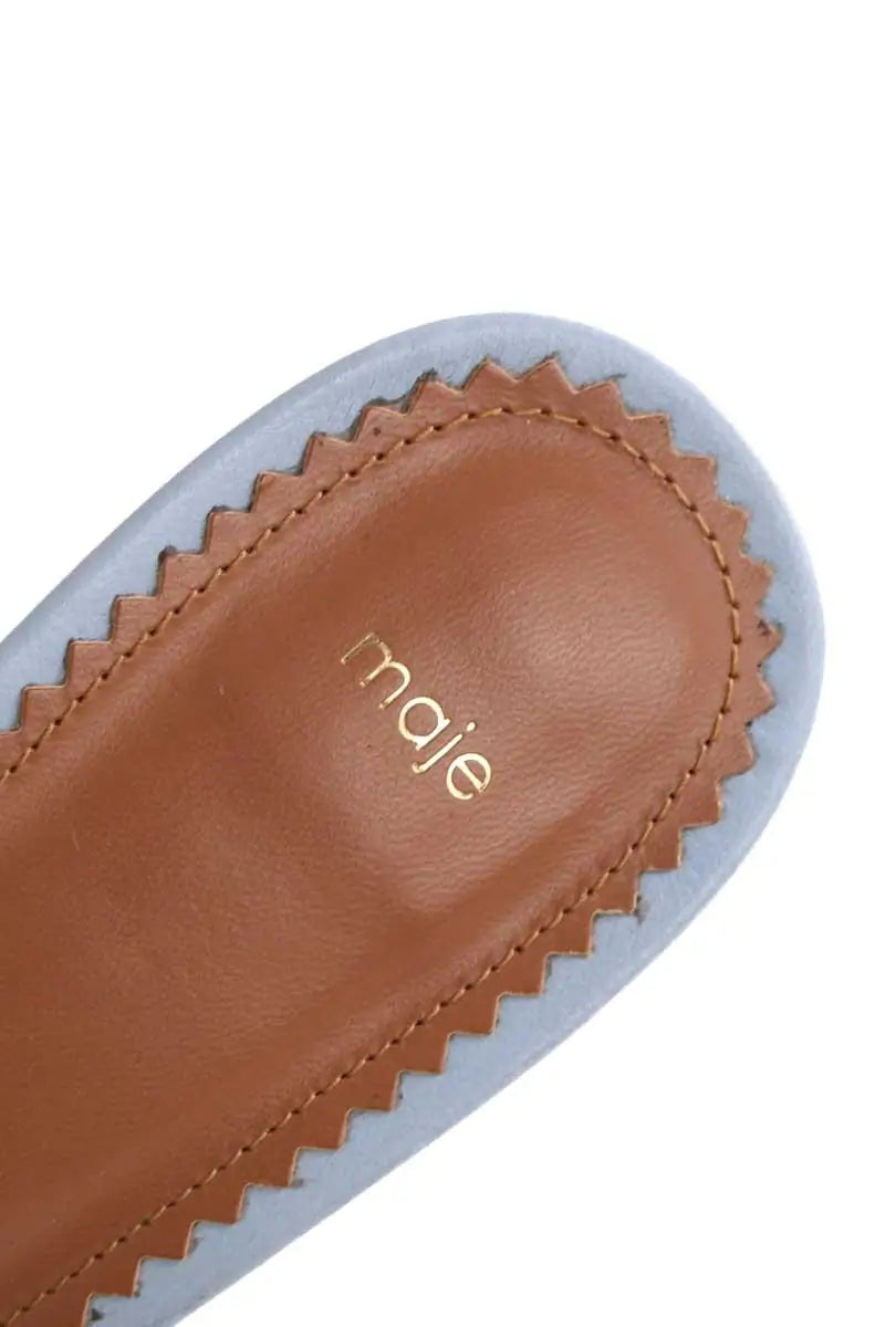 Talons Maje Bleu en Cuir