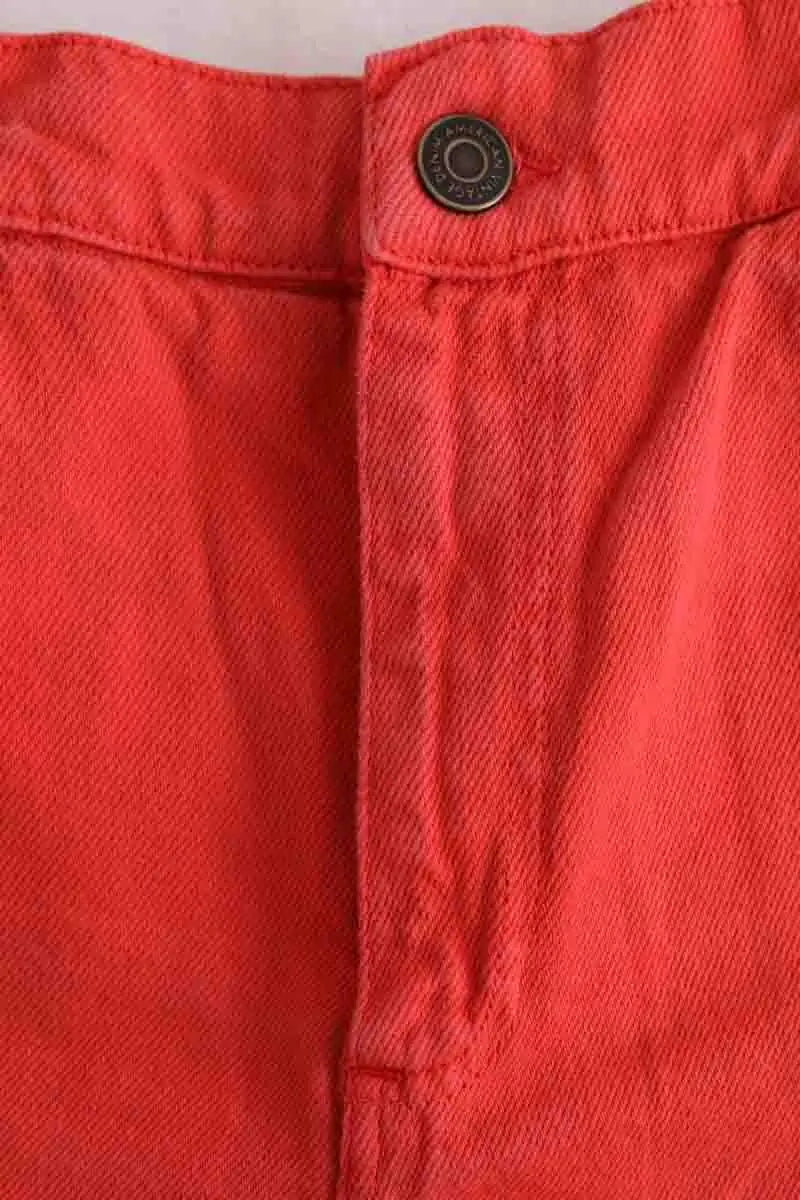 Mini short American Vintage Orange en Coton