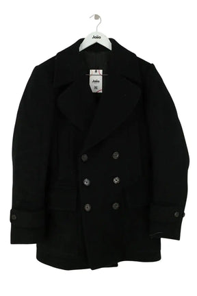 Manteau Burberry Noir en Laine, taille XXL - Seconde Main