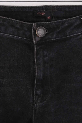 Jean slim Maje Anthracite en Coton