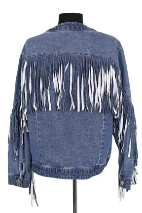 Veste Maje Bleu en Coton
