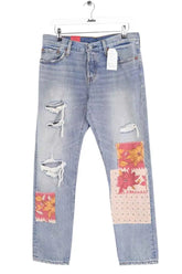 Jean droit Levi's 501 Bleu en Coton, taille XS - Seconde Main