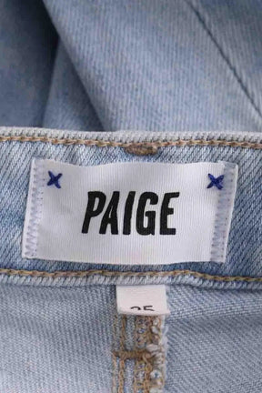 Jean droit Paige Bleu en Coton