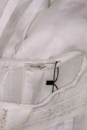 Robe Maje Blanc en Coton