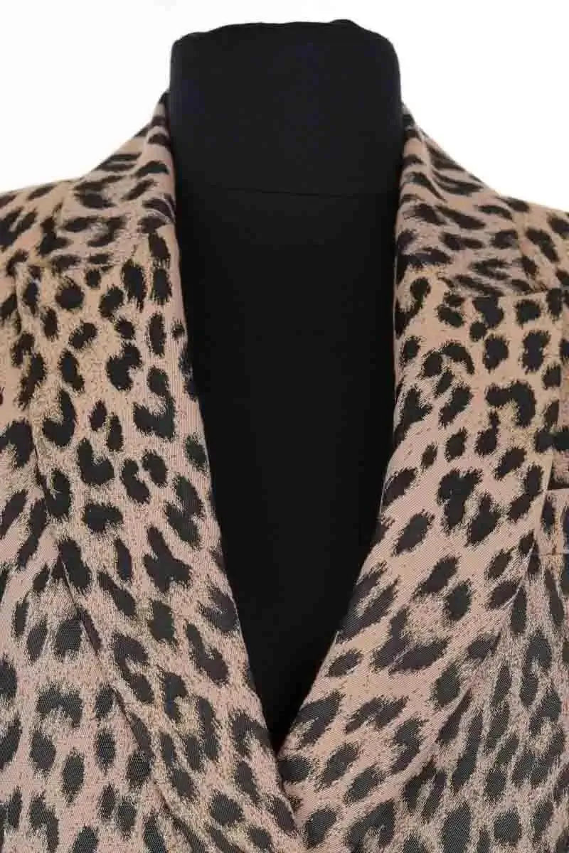 Blazer Zadig & Voltaire Visko Jac Leo Camel en Synthétique