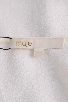 Blouse Maje Blanc en Synthétique