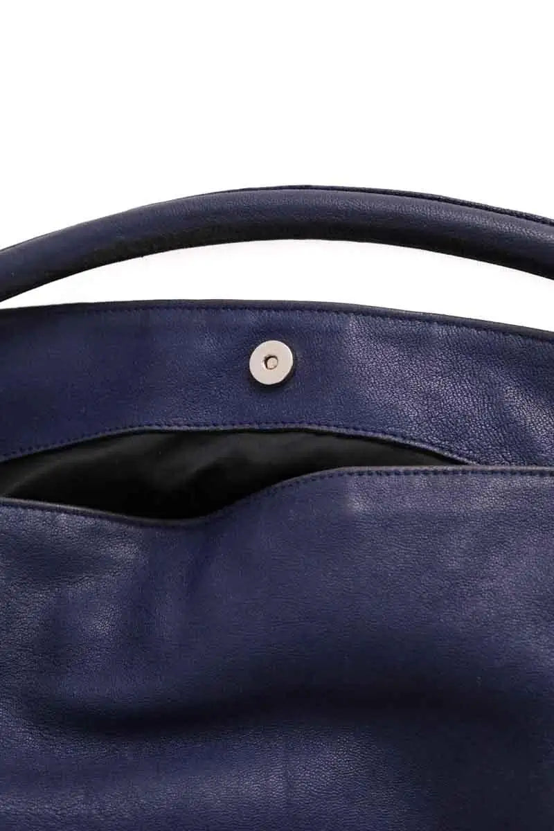 Sac à main Yves Saint Laurent Bleu en Cuir