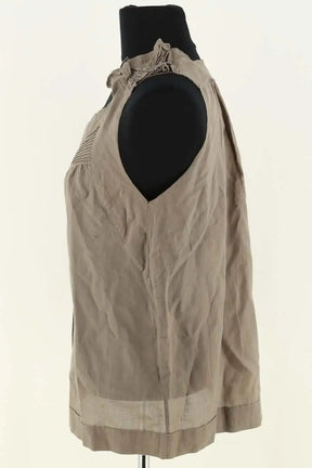 Top sans manche Vanessa Bruno Gris en Coton