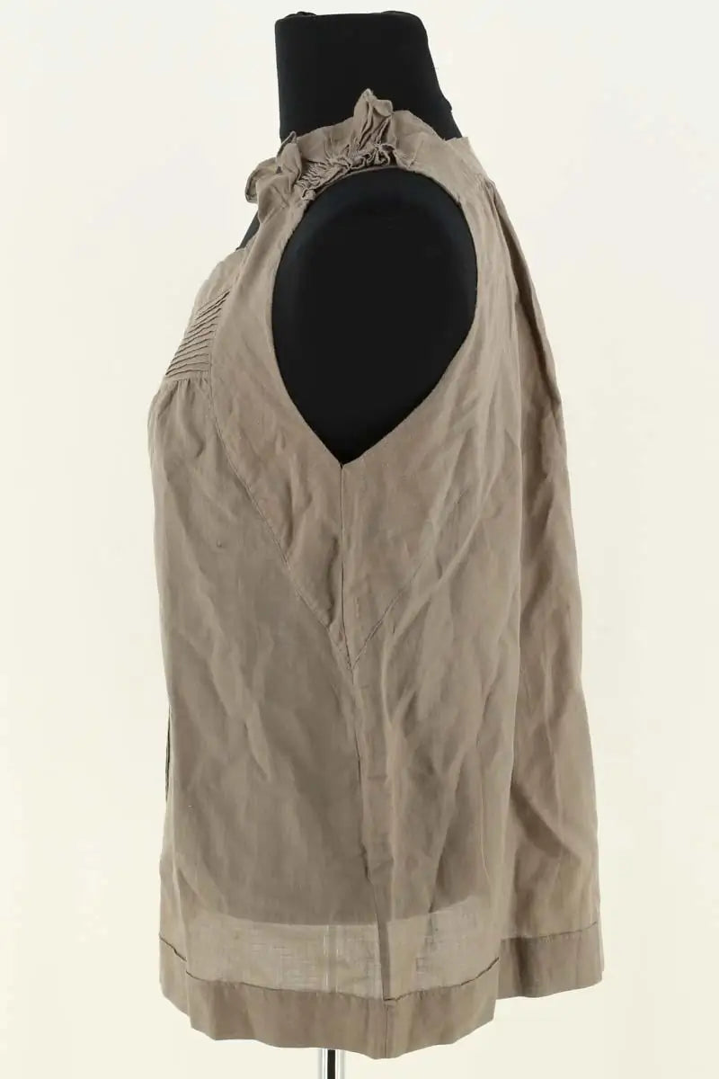 Top sans manche Vanessa Bruno Gris en Coton