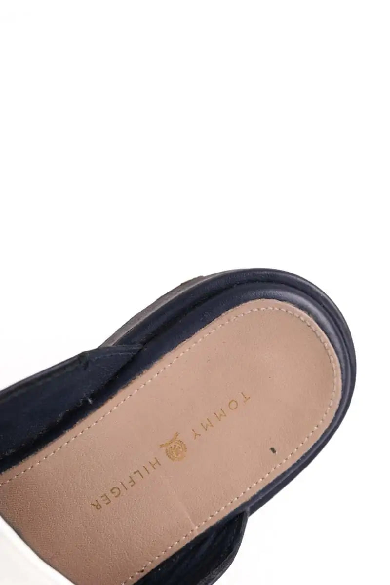 Mules Tommy Hilfiger Bleu en Cuir
