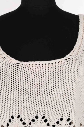 Top sans manche Ba&Sh Blanc en Coton