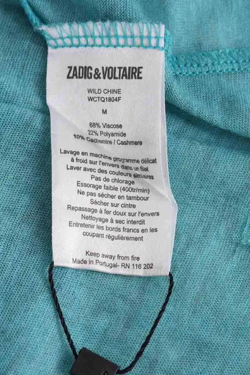 T-shirt Zadig & Voltaire Bleu en Viscose