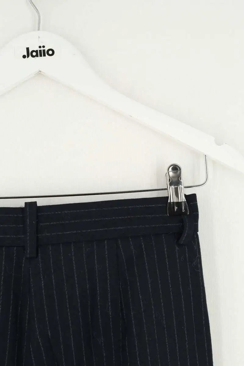 Pantalon Maje Bleu en Laine
