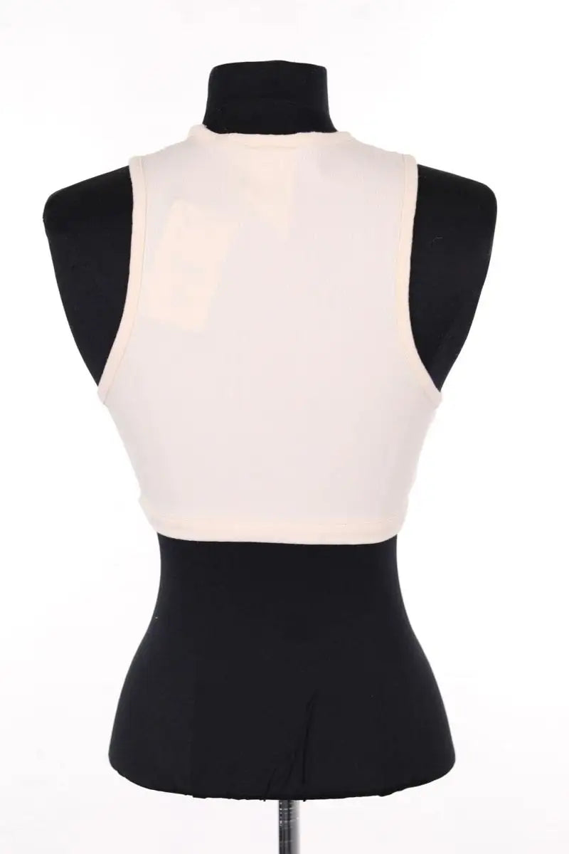 Top sans manche Adidas Beige en Coton