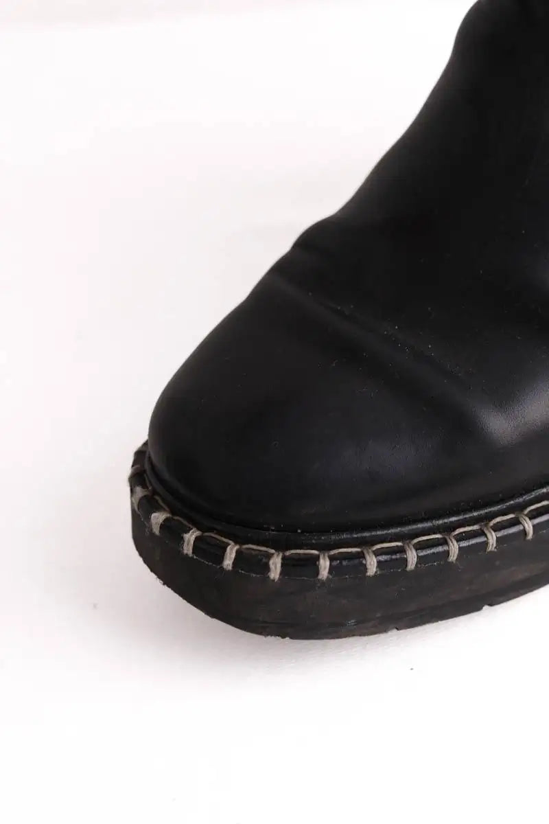Bottes de motard Chloé Noir en Cuir