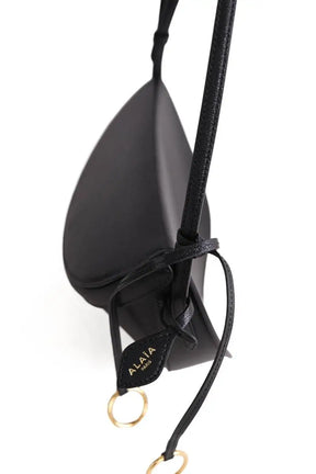 Sac porté épaule Alaïa Hip Small Noir en Cuir