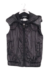 Veste Chanel Noir en Synthétique, taille S - Seconde Main
