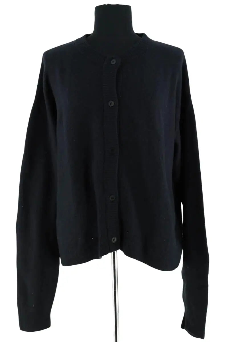 Cardigan American Vintage Noir en Synthétique, taille M - Seconde Main
