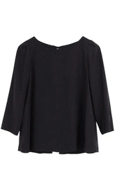 Blouse Claudie Pierlot Noir en Synthétique, taille M - Seconde Main