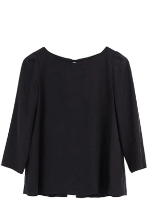 Blouse Claudie Pierlot Noir en Synthétique, taille M - Seconde Main