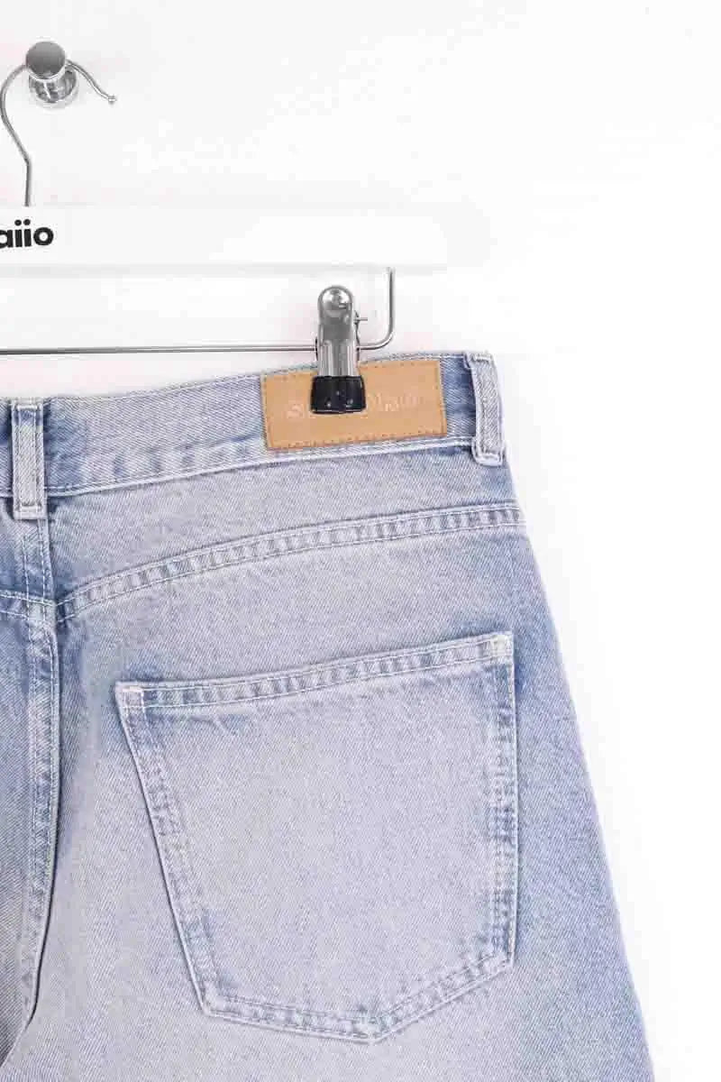 Jean large Sandro Bleu en Coton