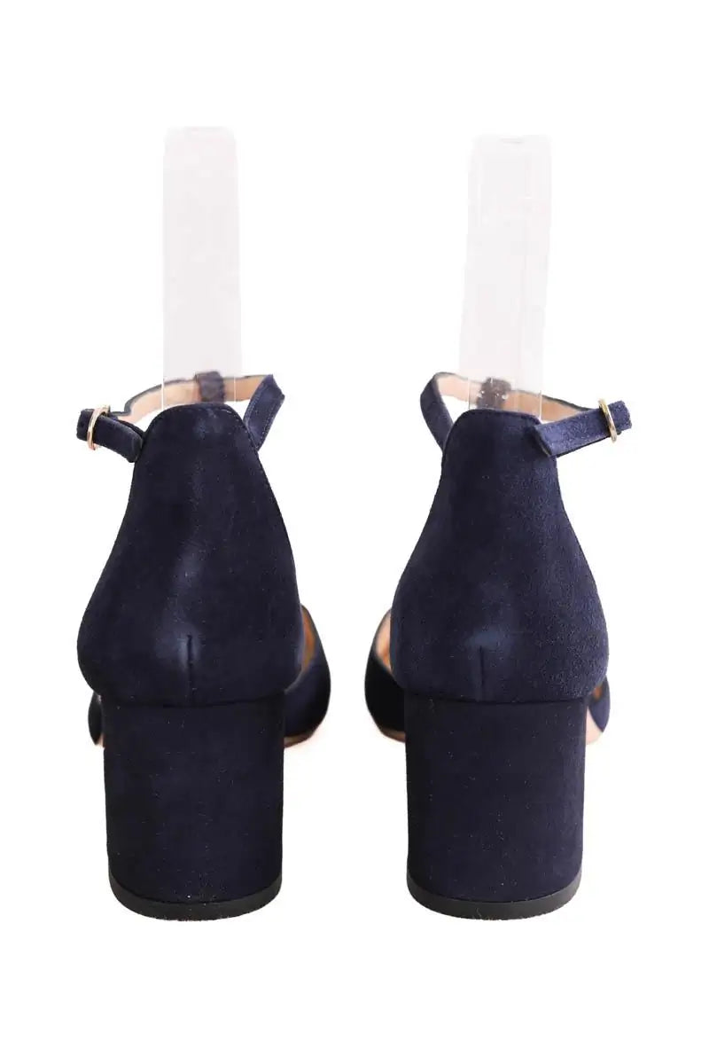 Talons Charles Kammer Bleu en Daim