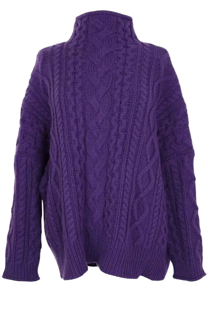 Pull Eric Bompard Violet en Cachemire, taille S - Seconde Main