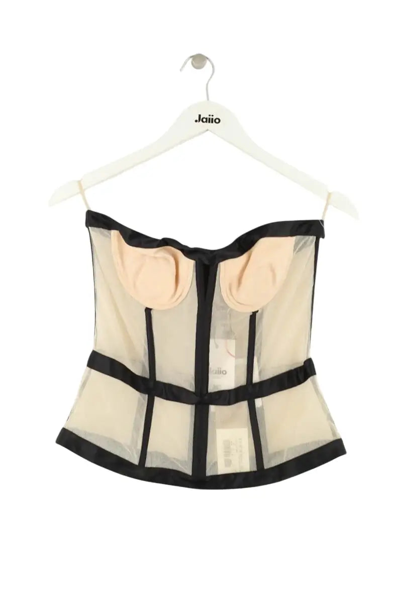 Corset La Perla Beige en Soie, taille XL - Seconde Main