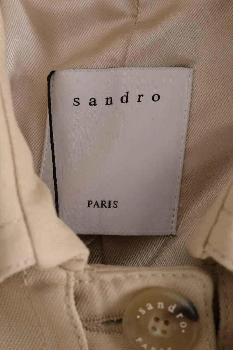Trench-coat Sandro Beige en Coton